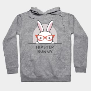 Hipster Bunny Hoodie